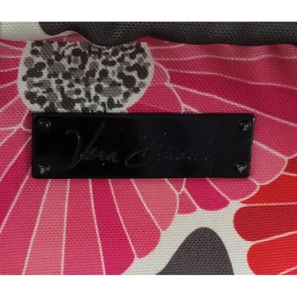 Vera‎ Bradley Lighten Up Red Pink Black Grey Large Backpack - Picture 6 of 7